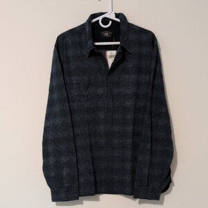 Ralph Lauren Double RL Dark Gray Plaid Shirt